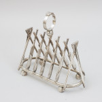 Silver Plated Cricket Toast Rack