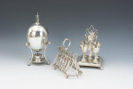 Silver Plated Cricket Toast Rack
