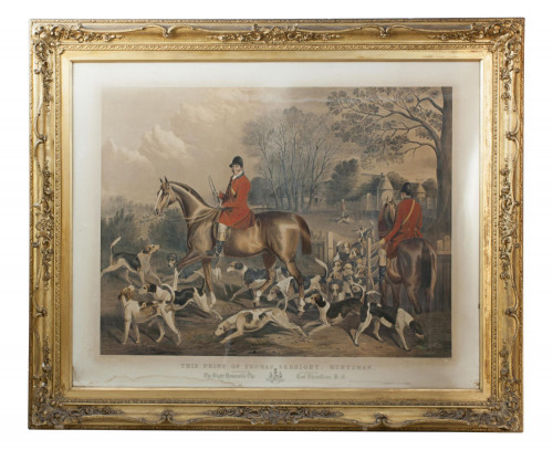 Thomas Sebright, Hunting Lithograph.
