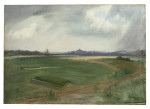 Antique Golf Painting Of Rye Harbour