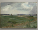 Antique Golf Painting Of Rye Harbour