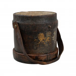 Small Naval Shell Case, Leather Cordite Bucket