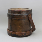 Small Naval Shell Case, Leather Cordite Bucket