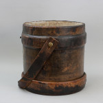 Small Naval Shell Case, Leather Cordite Bucket