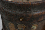 Small Naval Shell Case, Leather Cordite Bucket