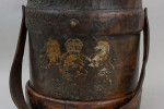 Small Naval Shell Case, Leather Cordite Bucket