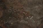 Small Naval Shell Case, Leather Cordite Bucket