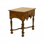 Burr Oak And Ash Lowboy, Side Table
