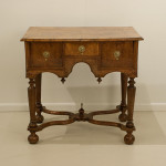 Burr Oak And Ash Lowboy, Side Table