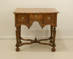 Burr Oak And Ash Lowboy, Side Table