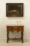 Burr Oak And Ash Lowboy, Side Table