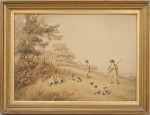 Pair Of Shooting Paintings By Samuel Howitt