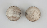 Antique Golf Ball Mould, Square Mesh Pattern.