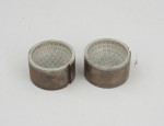 Antique Golf Ball Mould, Square Mesh Pattern.