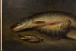 Painting Of Fish On The River Bank