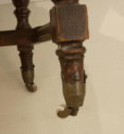 Carved Oak And Leather Glastonbury Armchair