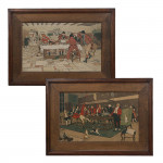 Pair Of Hunting Prints, Hunt Breakfast And Hunt Supper