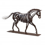 Metal Horse Sculpture, Garden Ornament