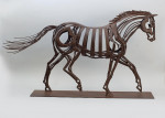 Metal Horse Sculpture, Garden Ornament