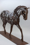 Metal Horse Sculpture, Garden Ornament