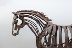 Metal Horse Sculpture, Garden Ornament