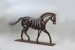 Metal Horse Sculpture, Garden Ornament