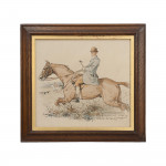 Set Of Eight George Fothergill Hunting Prints