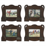 Set Of Four Lance Thackeray Golf Chromolithographs