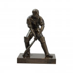 Bronzed Figure Of A Cricketer