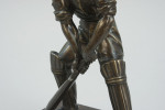 Bronzed Figure Of A Cricketer