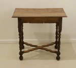Walnut And Oak Lowboy Table