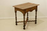 Walnut And Oak Lowboy Table