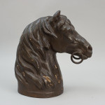 Pair Of Cast Iron Horses Heads