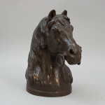 Pair Of Cast Iron Horses Heads