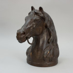 Pair Of Cast Iron Horses Heads