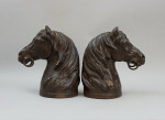Pair Of Cast Iron Horses Heads
