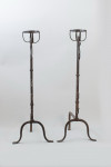 Pair Of Wrought Iron Andirons
