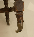 Carved Oak And Leather Glastonbury Armchair