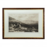 Shooting Print, Grouse Shooting By Douglas Adams