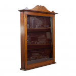 Mahogany Display Wall Cabinet With Collection Of 33 Golf Balls