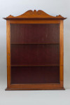 Mahogany Display Wall Cabinet With Collection Of 33 Golf Balls