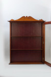 Mahogany Display Wall Cabinet With Collection Of 33 Golf Balls