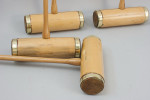 Brass Bound Croquet Set By Jaques