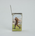 Antique Golf Vesta Case By Sampson Mordan