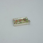 Antique Silver Fox Hunting Vesta Case