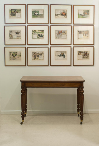 Antique Mahogany Library Table Or Desk, Attributed To Gillows.