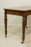 Antique Mahogany Library Table Or Desk, Attributed To Gillows.