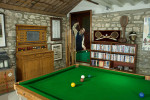 Victorian Oak Billiard, Lifepool Scoreboard With Cabinet.