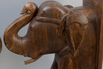 A Pair Of Large Elephant Bookends.