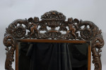 Antique Carved Oak Wall Mirror